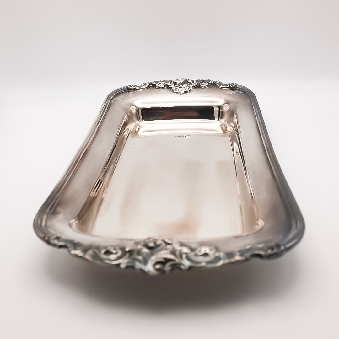 Wallace Baroque Oblong Silverplate Tray
