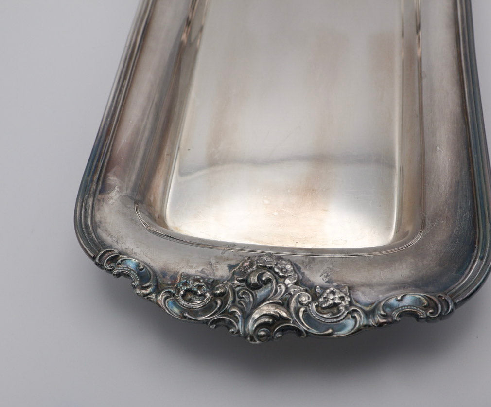 Wallace Baroque Oblong Silverplate Tray