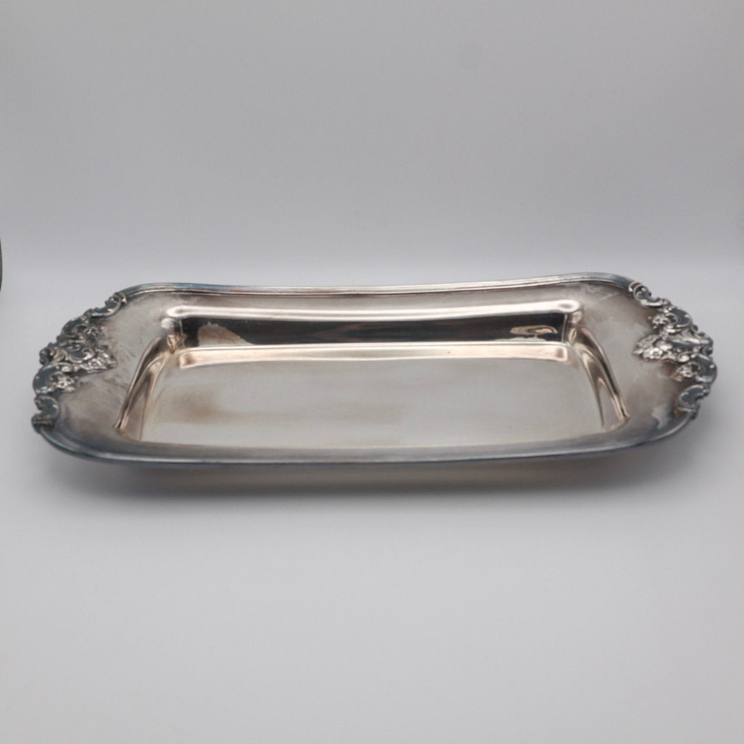 Wallace Baroque Oblong Silverplate Tray