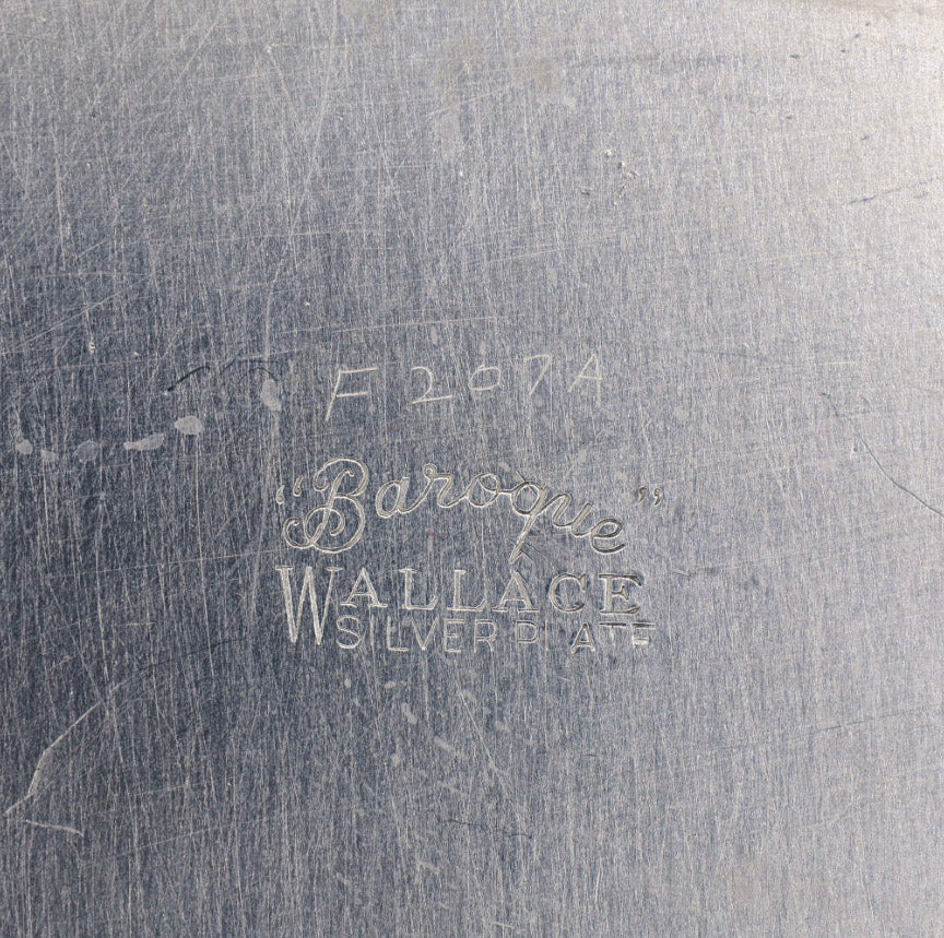 Wallace Baroque Oblong Silverplate Tray