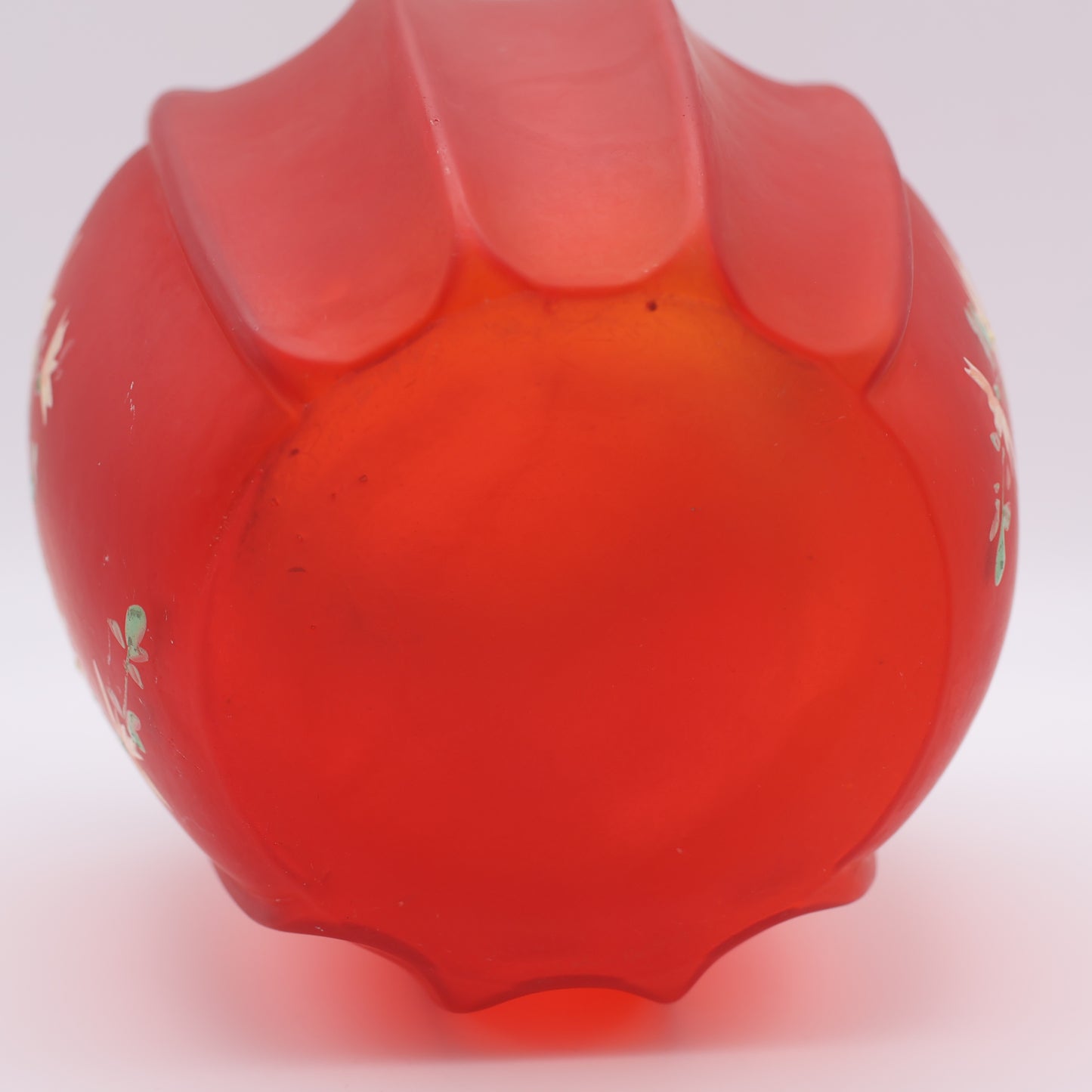 Red Satin Biscuit Jar