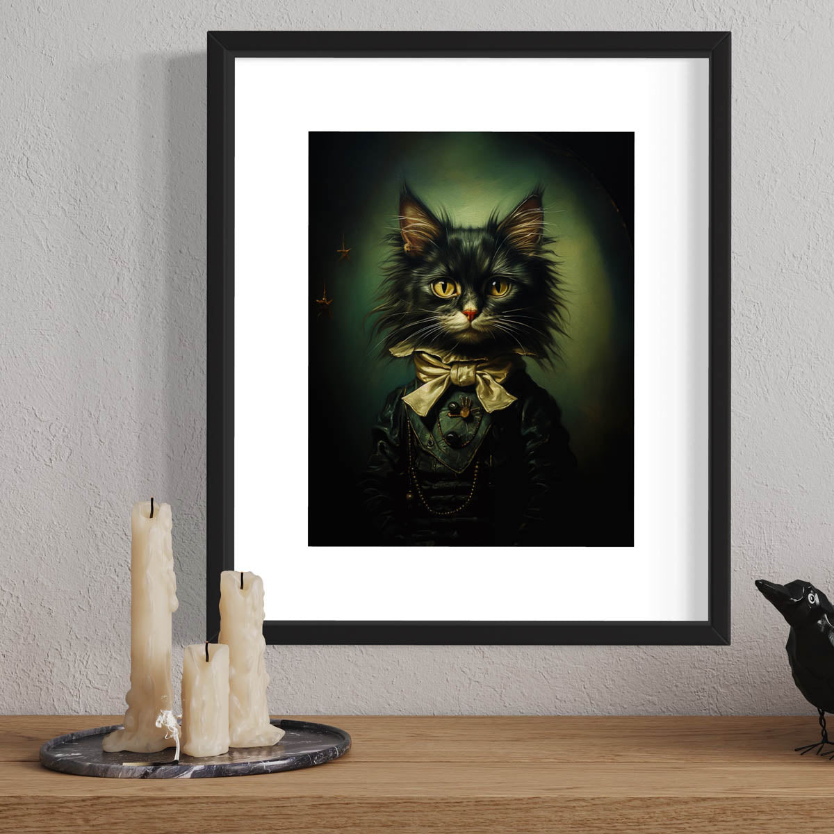 Victorian Gentleman Cat Art Print (8" x 10")