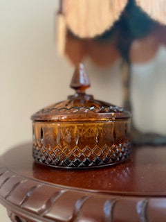 Indiana Glass Amber Candy Dish