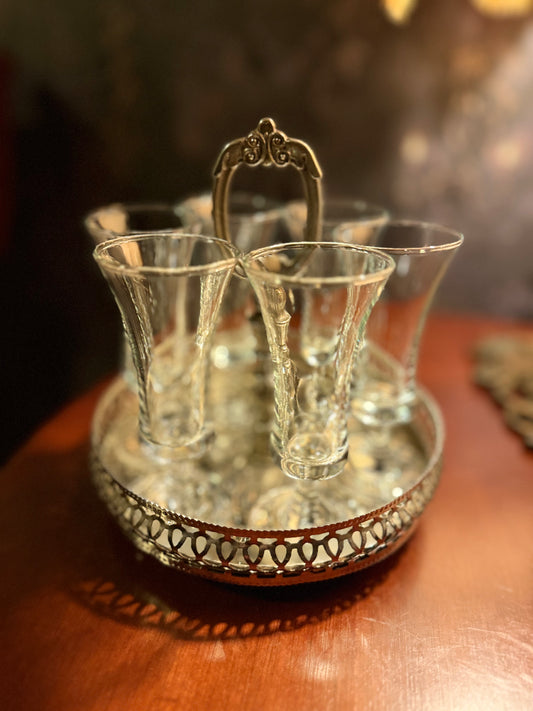 Leonard Silver-Plated Cordial Set