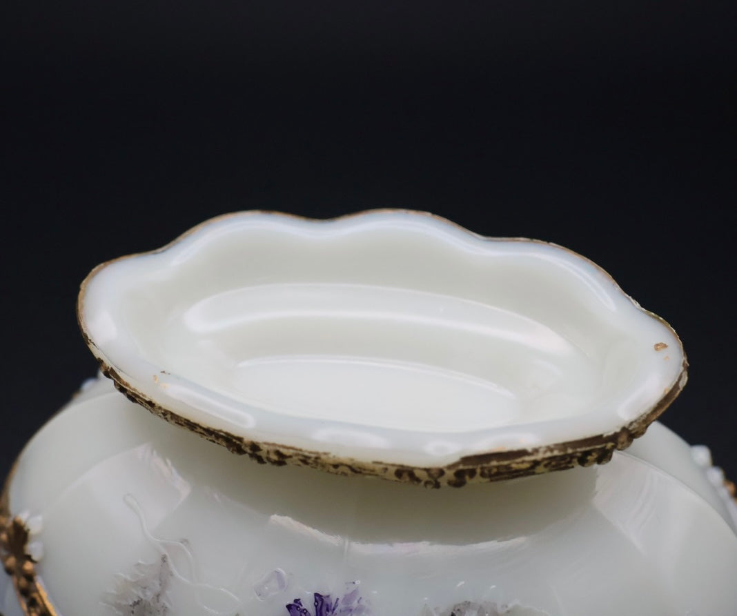 Northwood “Chrysanthemum Sprig” Custard Glass Bowl (1888)