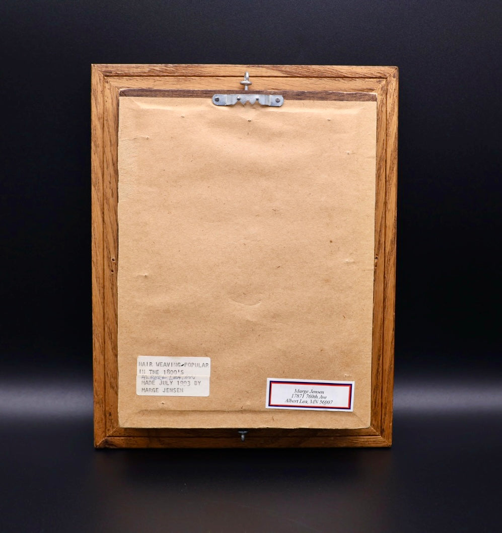 Antique-Style Hairwork Bouquet (made in MN, 1990s)