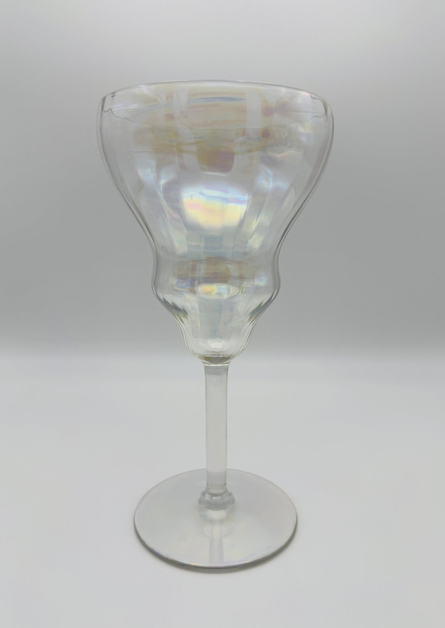 Fostoria Mother of Pearl Iridescent Water Goblets (Set of 2)