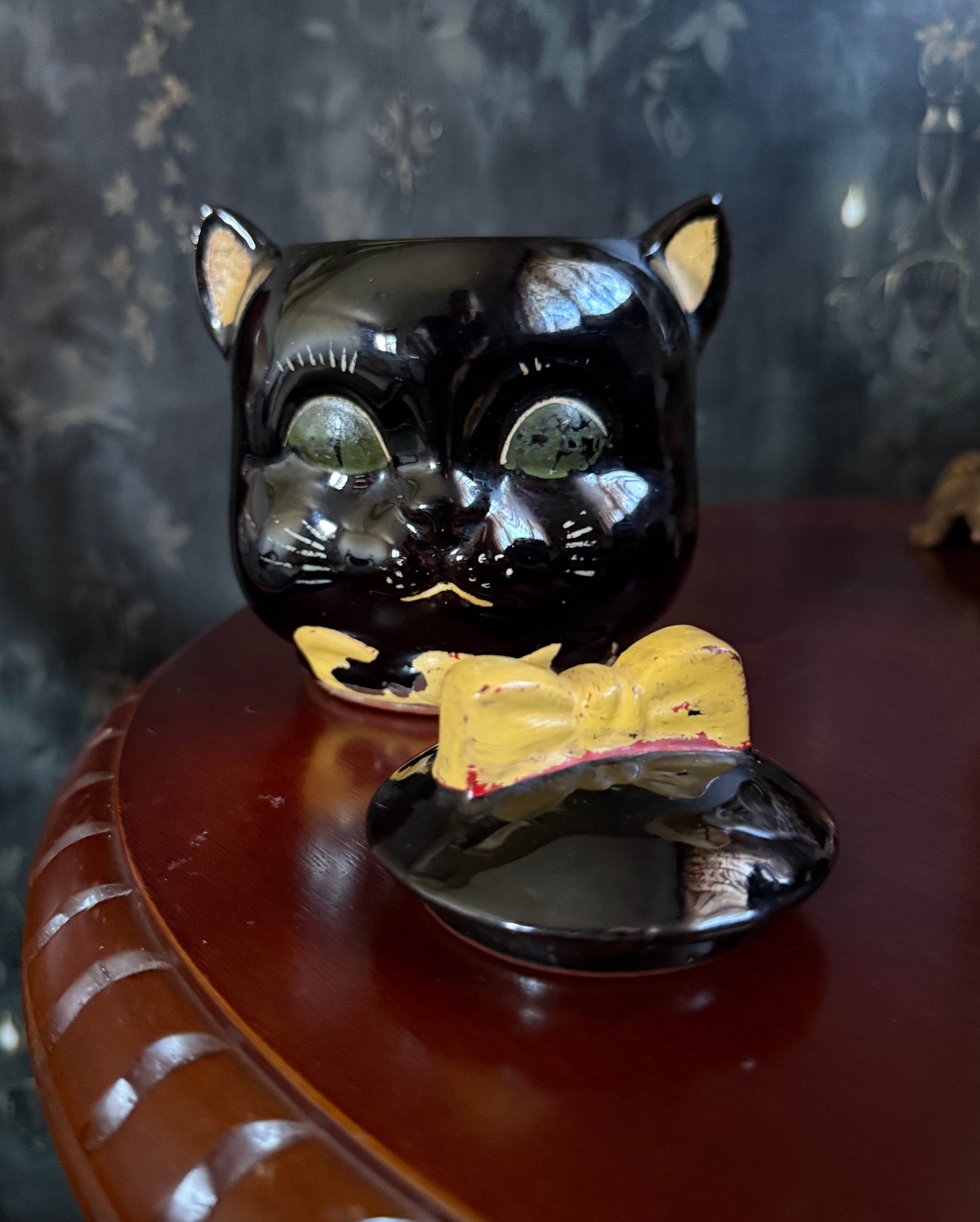 Shafford Japan Black Cat Cookie Jar