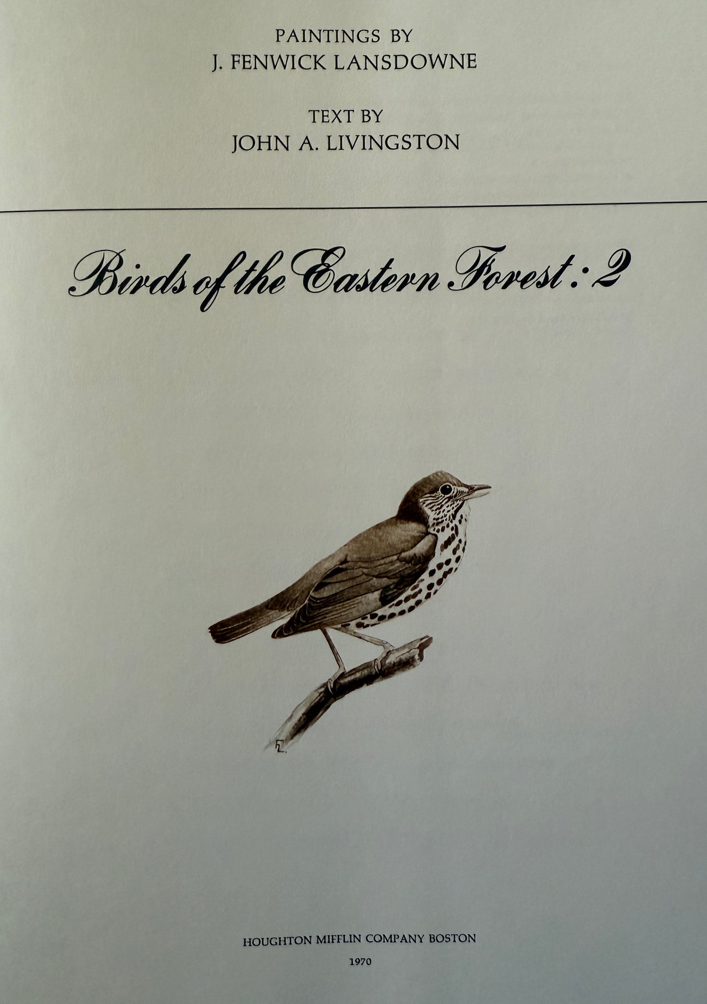Birds of the Eastern Forest Complete Two-Volume Set (1968–1970)