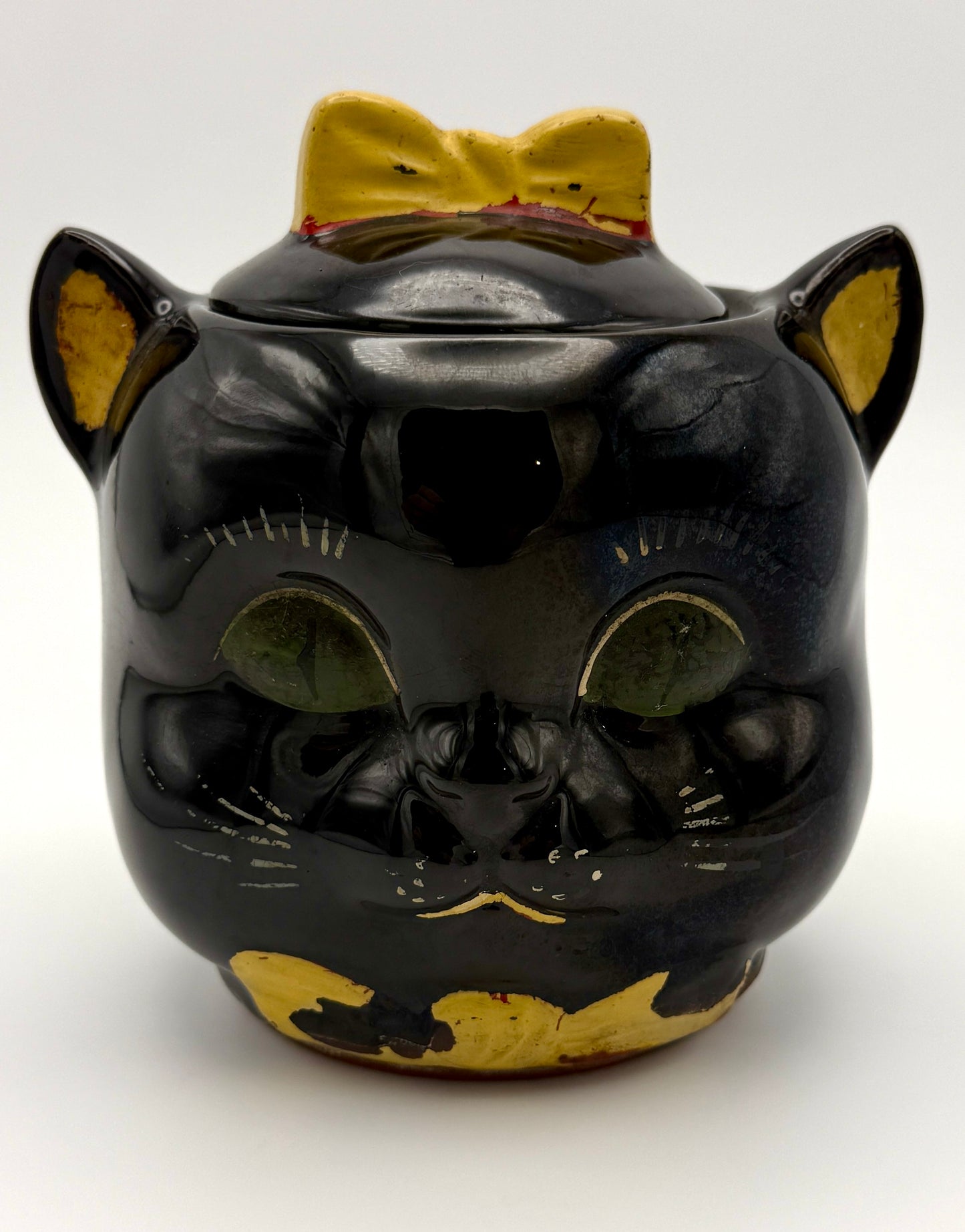 Shafford Japan Black Cat Cookie Jar