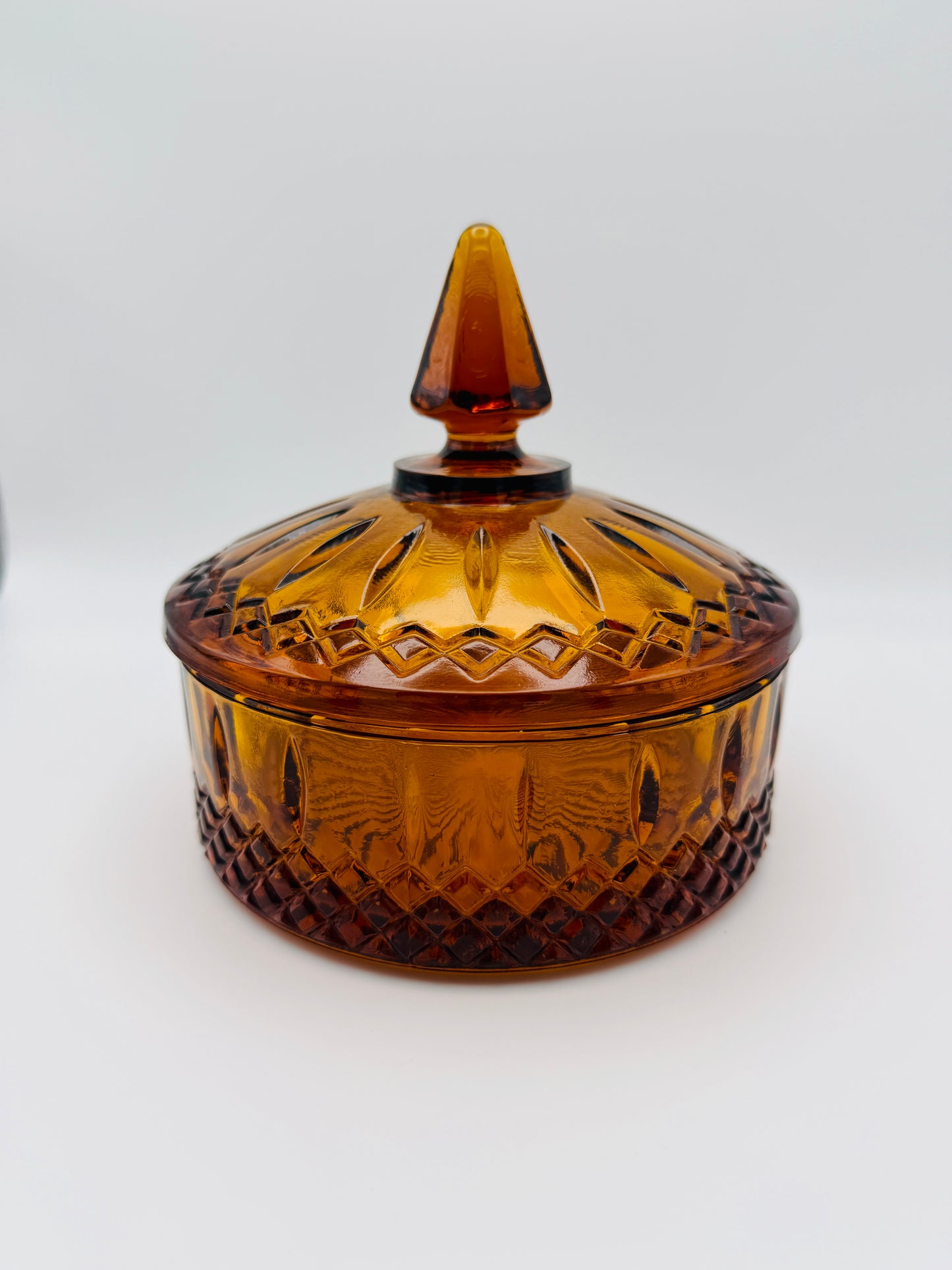Indiana Glass Amber Candy Dish