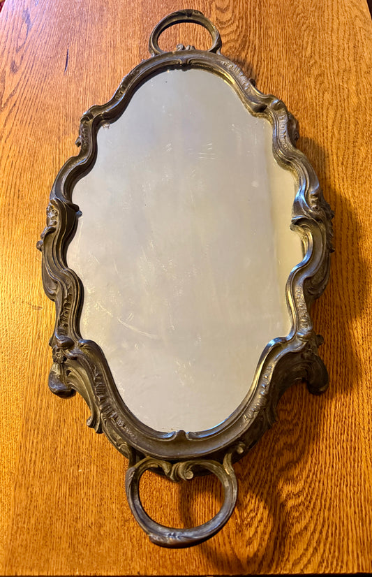 French Louis XV Rococo Revival Mirrored Tray