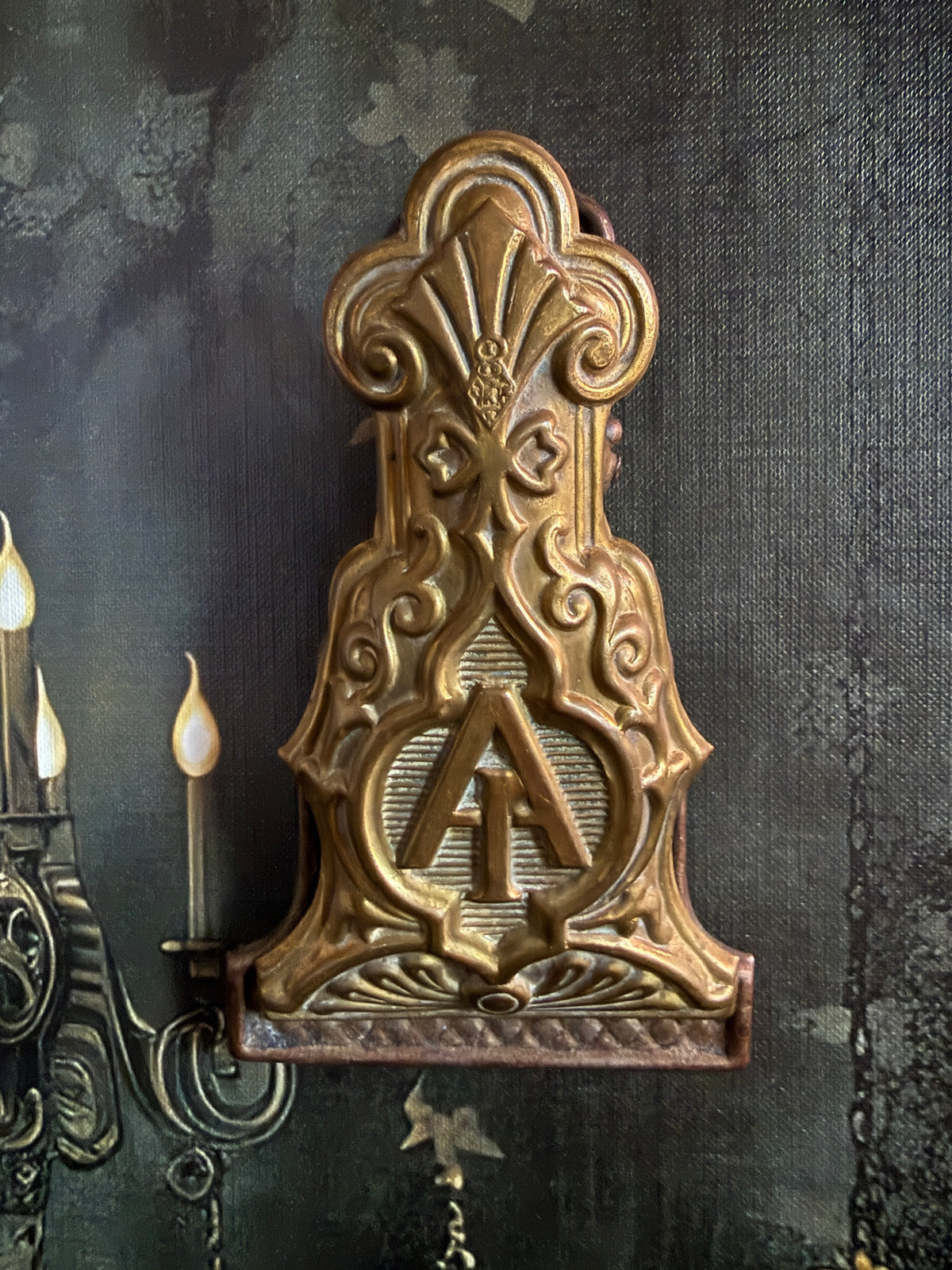 Victorian A1 Pressed Brass Letter Clip c. 1890