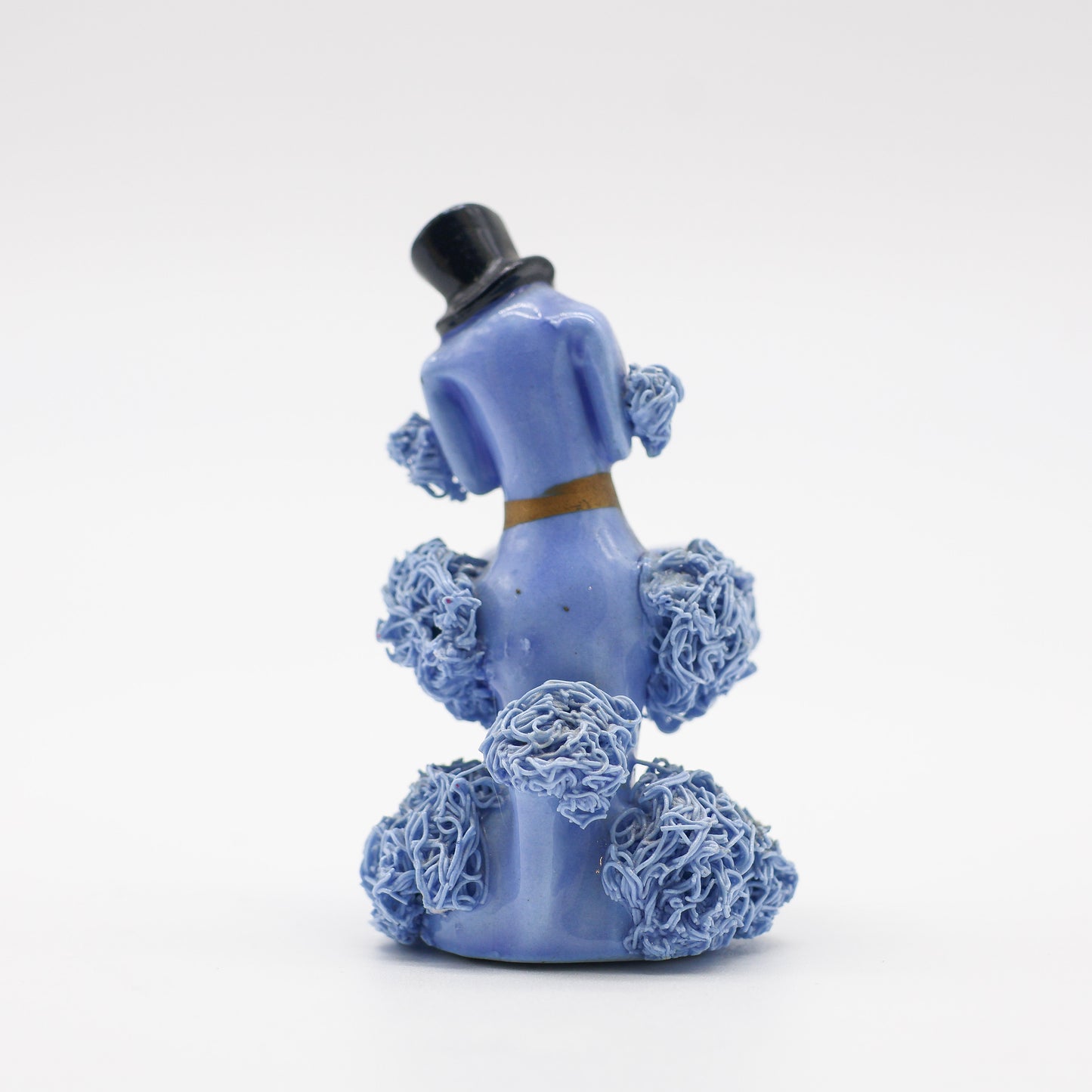 Blue Spaghetti Poodle Figurine