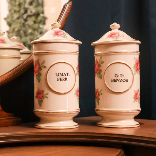 Floral Apothecary Jar (2 styles)