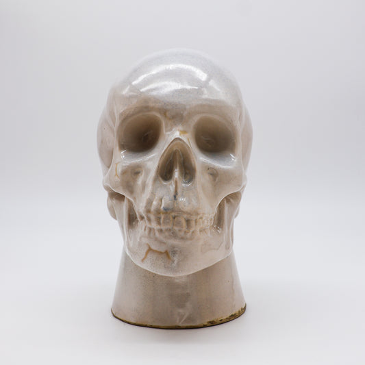 Large Stoneware Skull