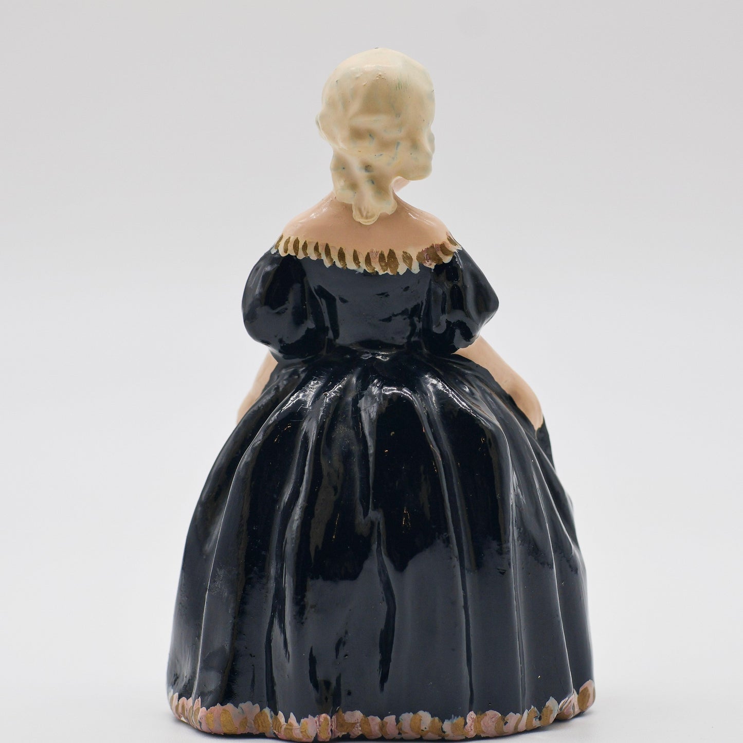 Victorian Lady in Black Dress