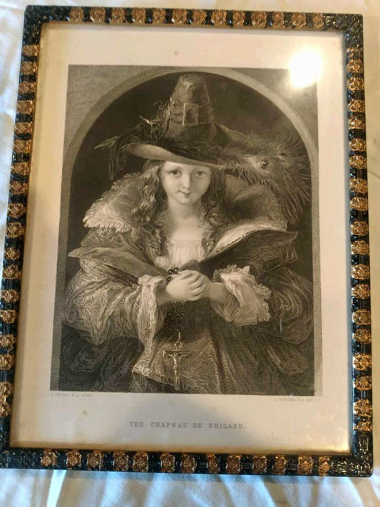 1800's Engraving The Chapeau De Brigand