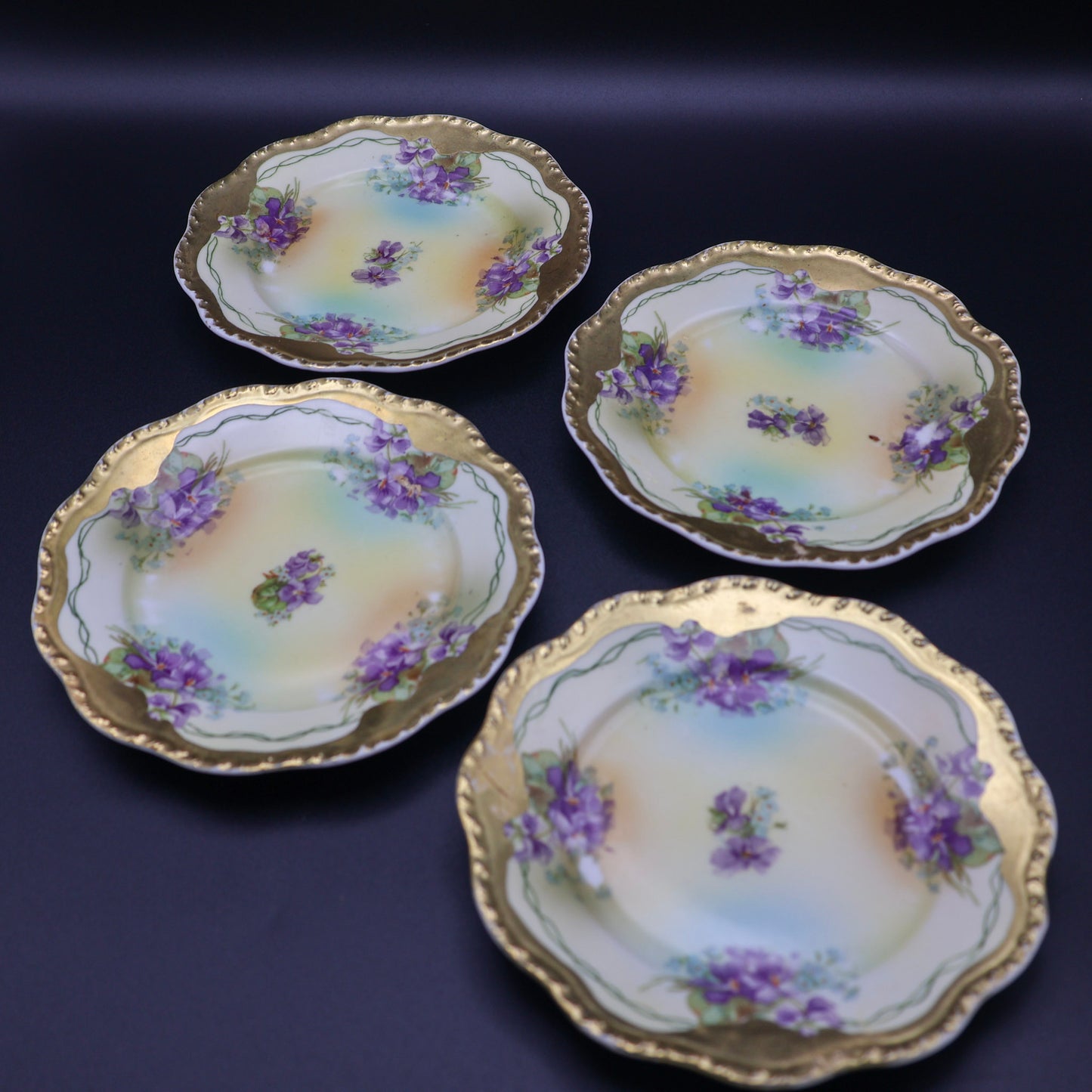 Imperial Austria Porcelain Bread Plates (Set of 4)