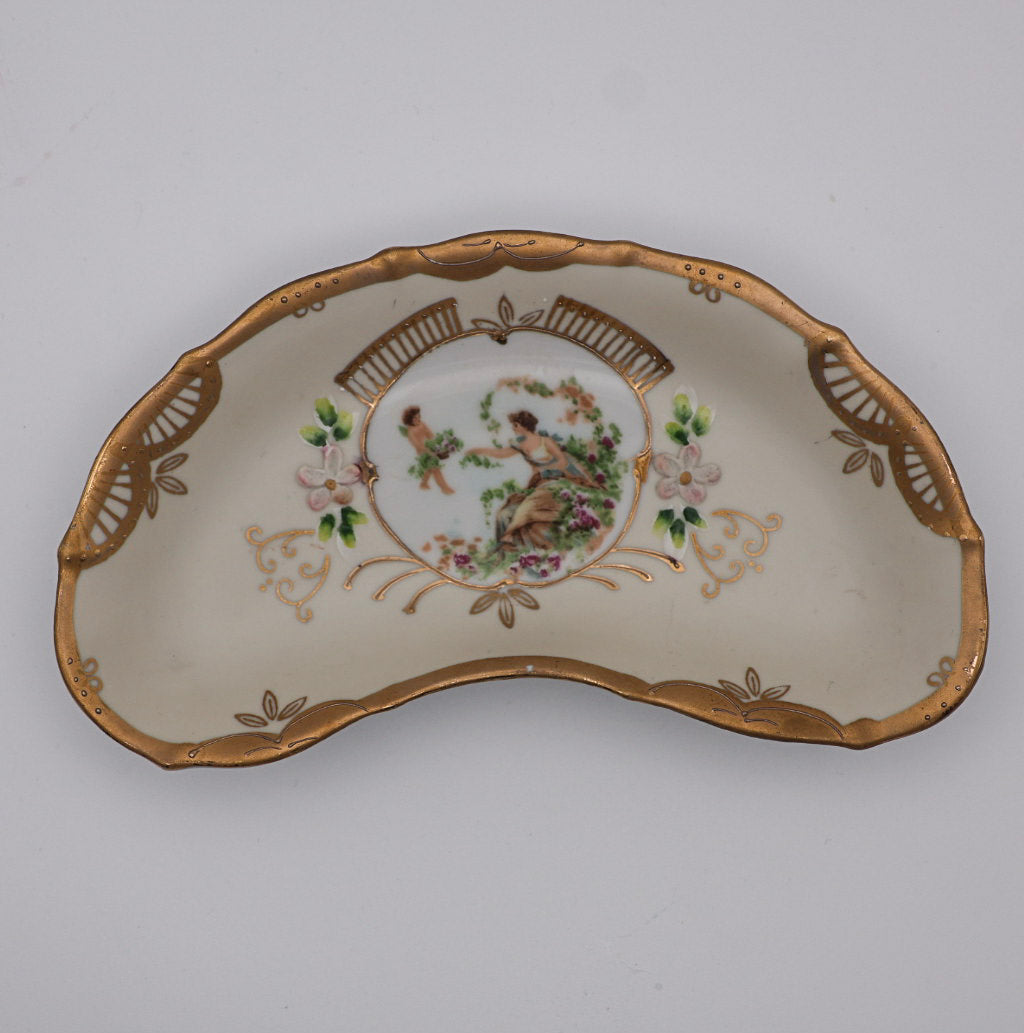 Lenwile Ardalt Hand-Painted Porcelain Trinket Dish