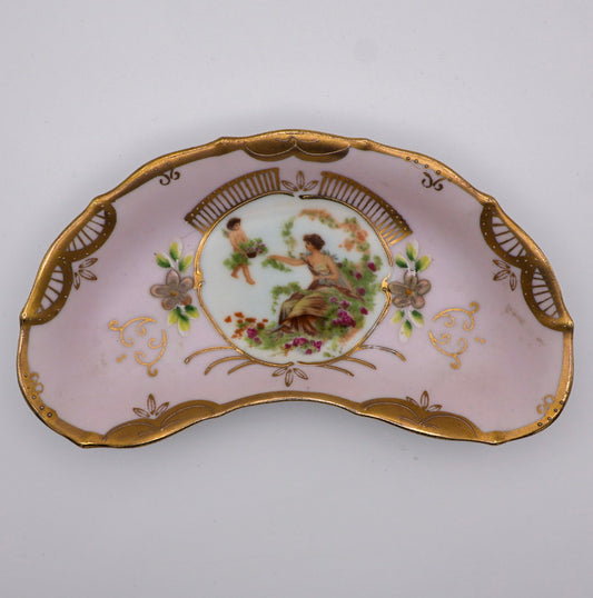 Lenwile Ardalt Hand-Painted Porcelain Trinket Dish