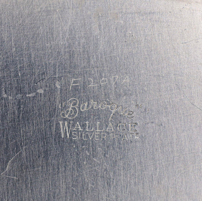 Wallace Baroque Oblong Silverplate Tray