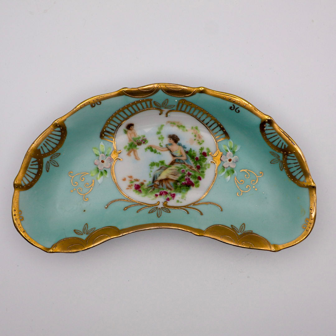 Lenwile Ardalt Hand-Painted Porcelain Trinket Dish