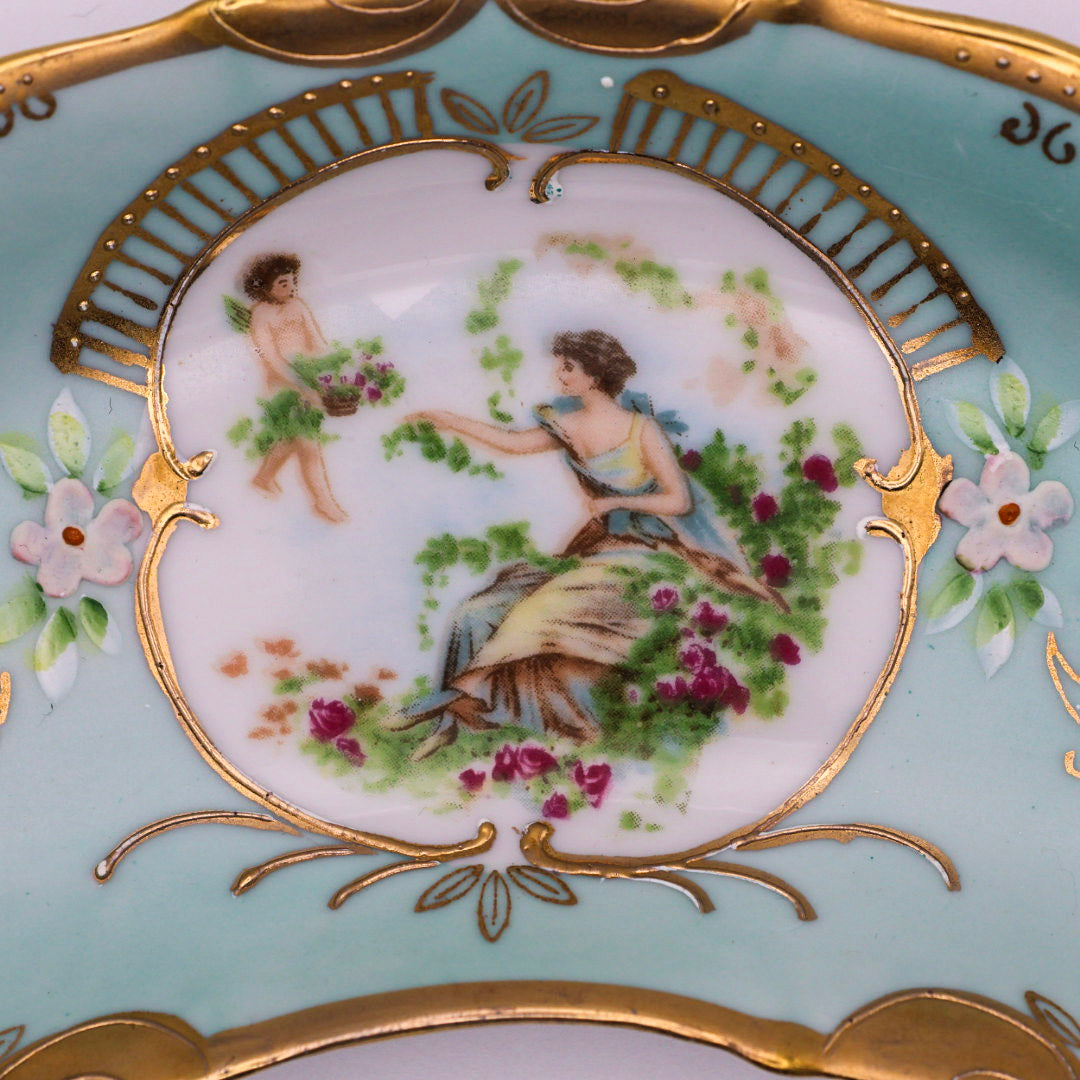 Lenwile Ardalt Hand-Painted Porcelain Trinket Dish