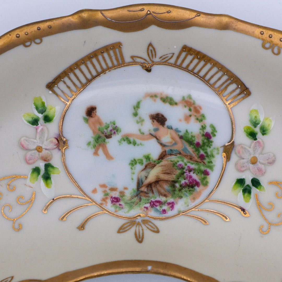 Lenwile Ardalt Hand-Painted Porcelain Trinket Dish