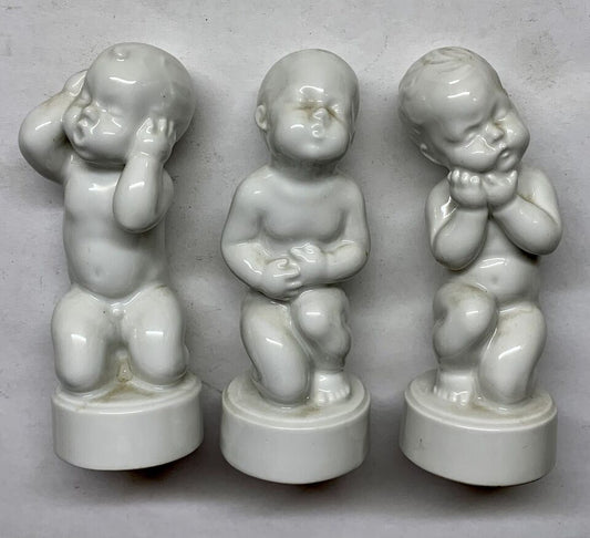 Bing Grondahl Porcelain "Baby Aches" Figurines by Svend Lindhart