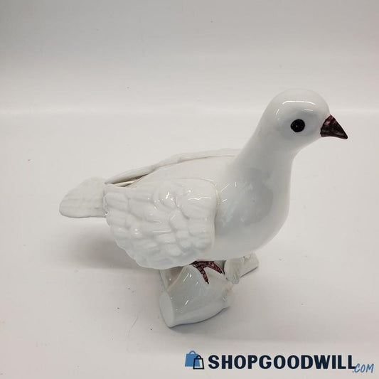 Ceramic Hand Painted Pigeon Sculpture