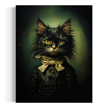 Victorian Gentleman Cat Art Print (8" x 10")