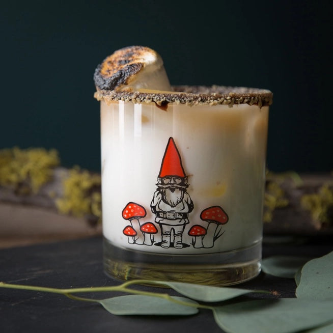 Forest Gnome Cocktail Glasses set/4