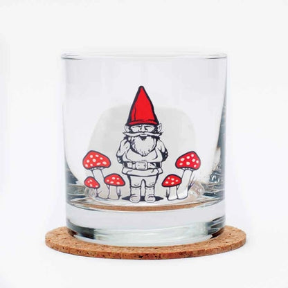 Forest Gnome Cocktail Glasses set/4