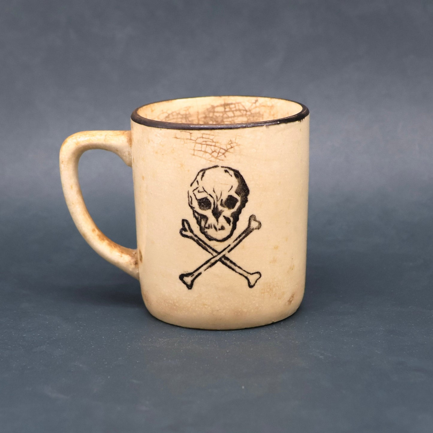 Heroin Mug with Skull + Crossbones