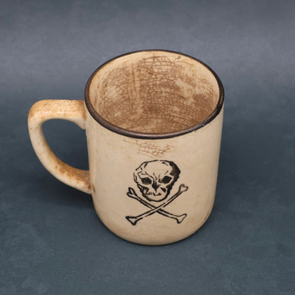 Heroin Mug with Skull + Crossbones