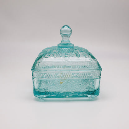 Tiara Glass Honey Bee Glass Candy Dish