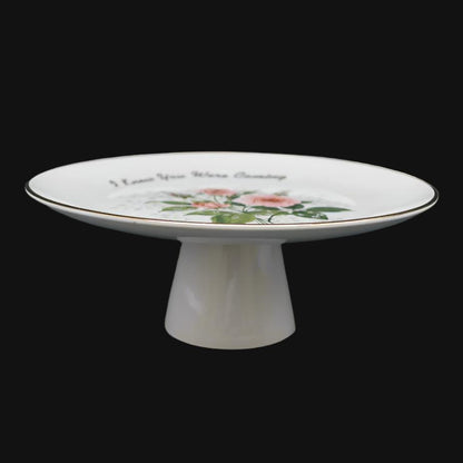 Floral Ceramic Cake Stand