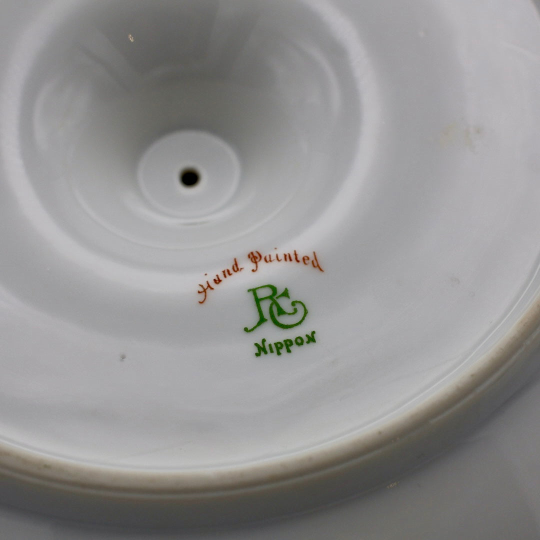 Antique RC Nippon Hand-Painted Handled Serving Dish