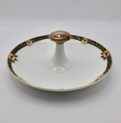 Antique RC Nippon Hand-Painted Handled Serving Dish