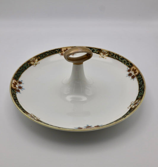 Antique RC Nippon Hand-Painted Handled Serving Dish