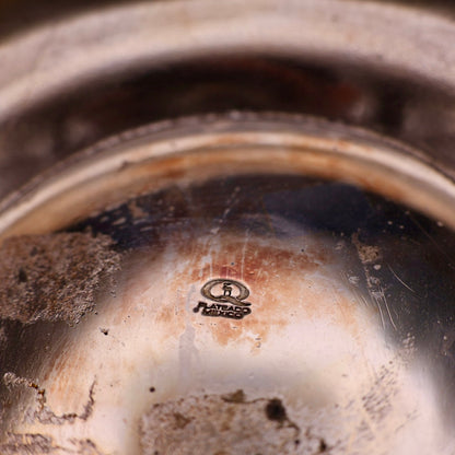 Vintage Mid-Century Mexican Hammered Silverplate Lidded Tureen