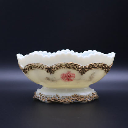 Northwood “Chrysanthemum Sprig” Custard Glass Bowl (1888)