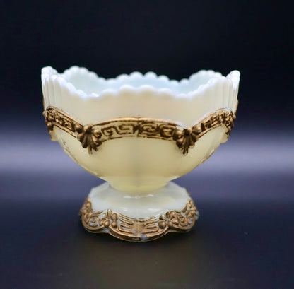 Northwood “Chrysanthemum Sprig” Custard Glass Bowl (1888)