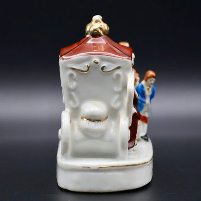 Pico Japan Hand Painted Horse Stage Coach Figurine