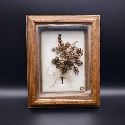 Antique-Style Hairwork Bouquet (made in MN, 1990s)