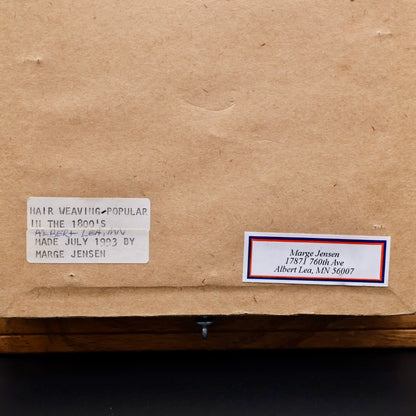 Antique-Style Hairwork Bouquet (made in MN, 1990s)