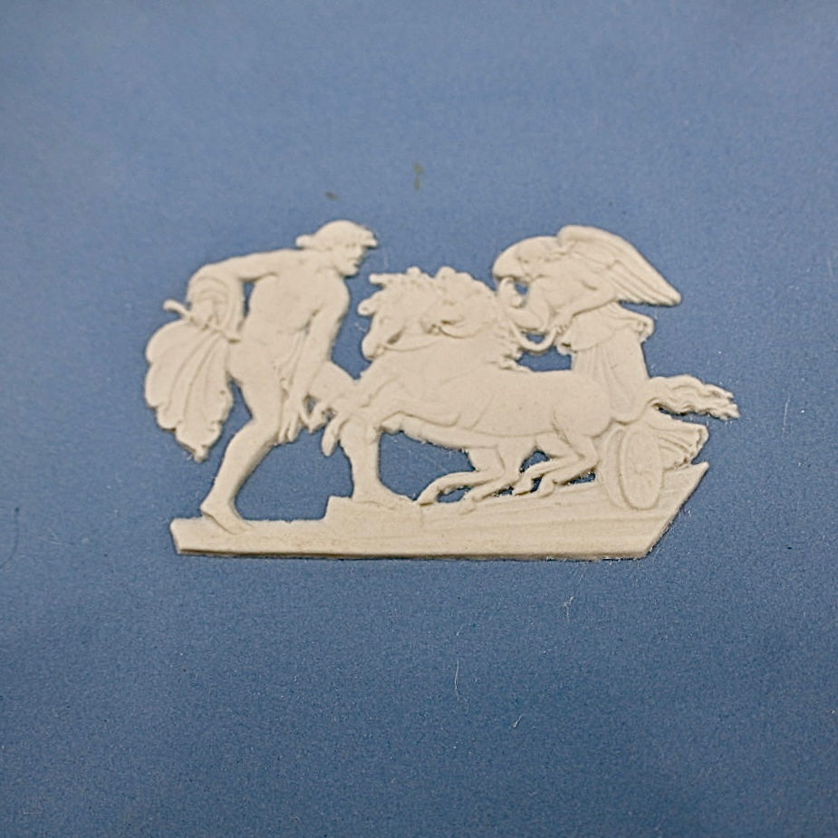 Wedgewood Jasperware Trinket Dish- Ulysses and Chariot (Square)