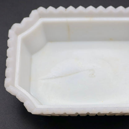 Westmoreland "Lion on Nest" Milk Glass Covered Dish