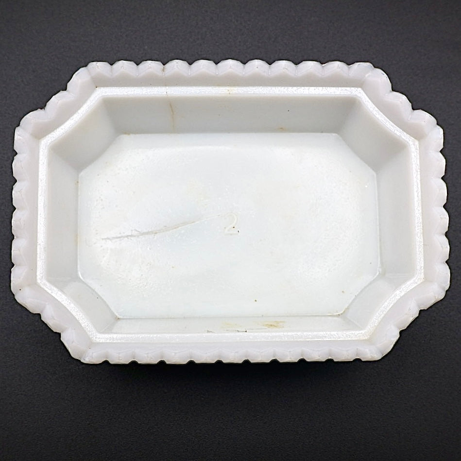 Westmoreland "Lion on Nest" Milk Glass Covered Dish
